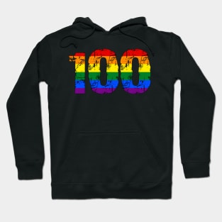 100 Rainbow LGBT Gay Pride Hoodie